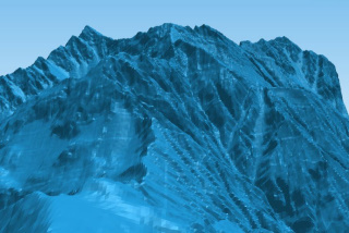 Three.jsで3Dモデル化した穂高岳大キレット