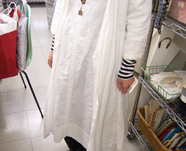 素敵な白い服 ！